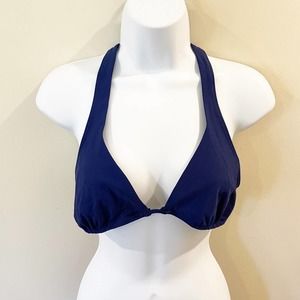 Mia Marcelle Swimwear Bikini Top Blue Size Large